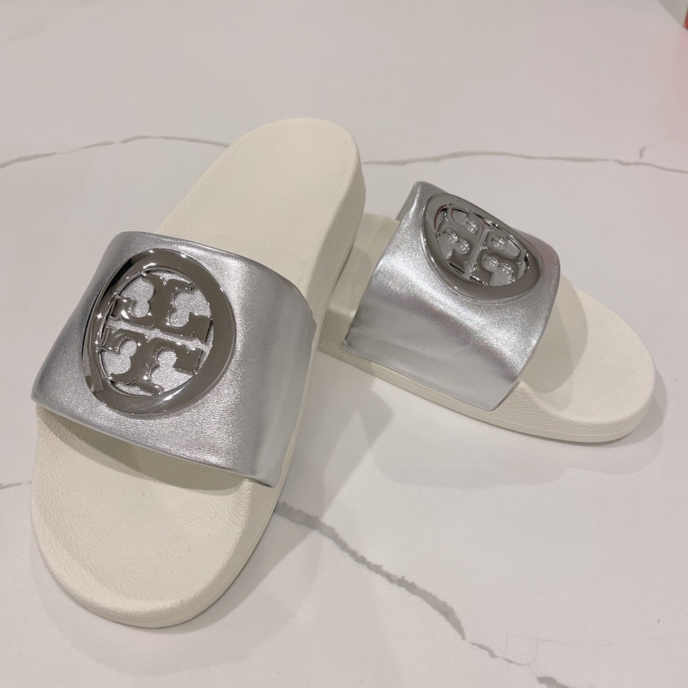 Brand New Tory Burch Lina Pool Slide. Size 7.